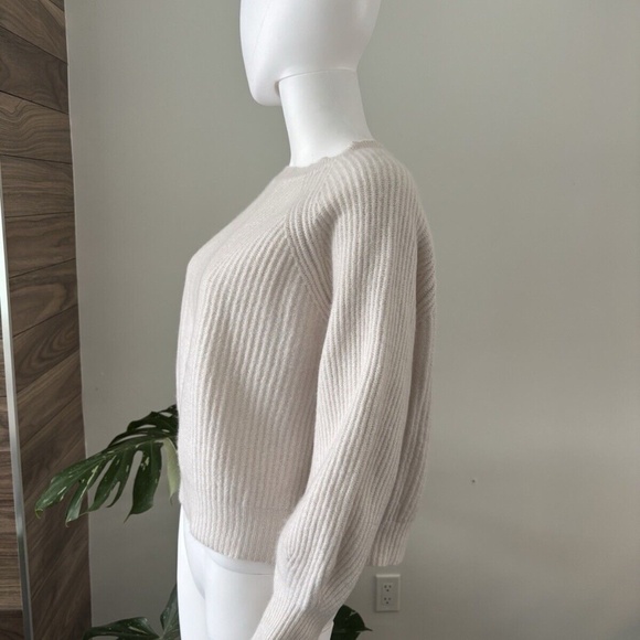 ALLUDE 100% Cashmere Sweater Crop Sz Medium Women's❤️ - Picture 4 of 9